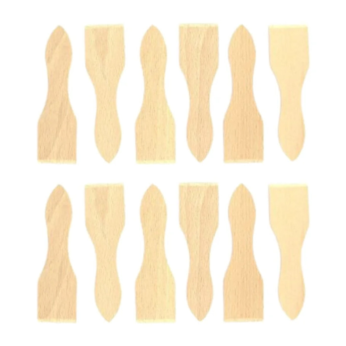 Lot de 12 spatules à raclette en bois FSC 13 cm Fackelmann