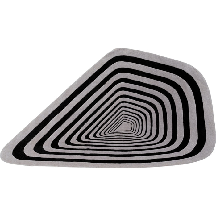 Tapis Electric Diamond 240x170cm noir et blanc Kare Design