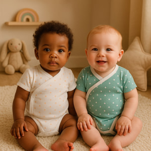 Pack 4 Body Cruzado Manga Corta