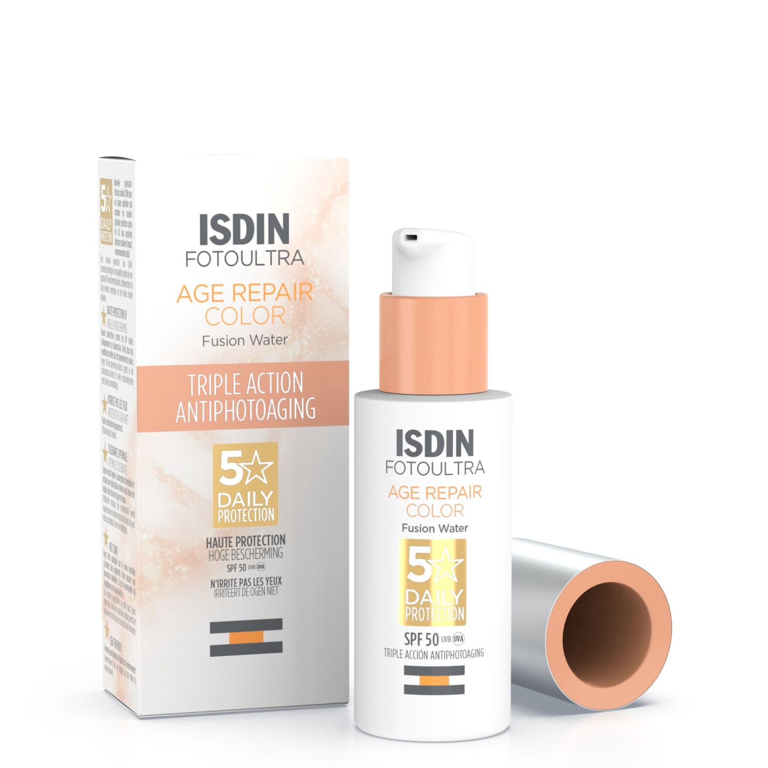 Age Repair Color - Crème solaire visage teintée anti-âge SPF50 50 ml