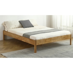 Lit adulte en chêne massif - AINA