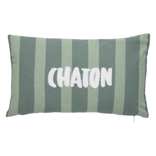 Coussin Bichette rectangulaire 30x50cm vert