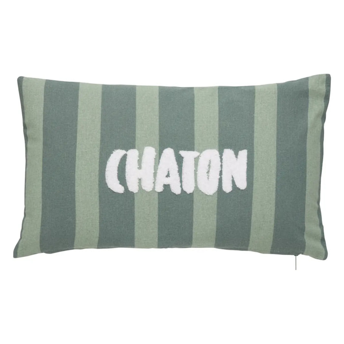 Coussin Bichette rectangulaire 30x50cm vert