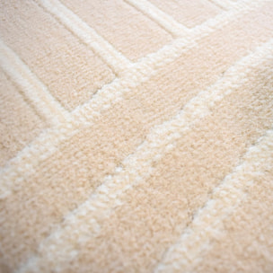 Tapis couloir et chambre tissé motif arc-en-ciel SUDU