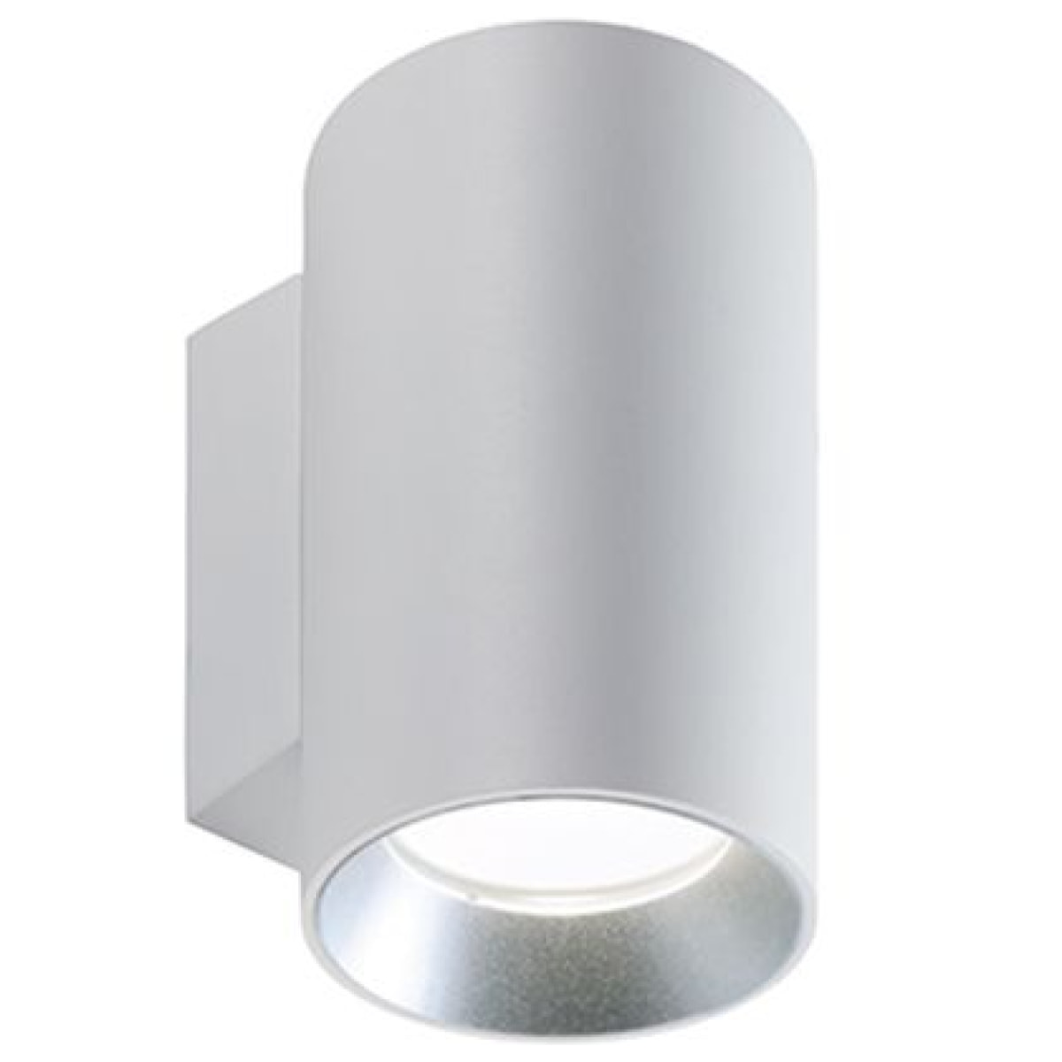 Show - Applique Cilindrico Da Parete A Led 20W+20W A Luce Doppia Fredda Colore Bianco