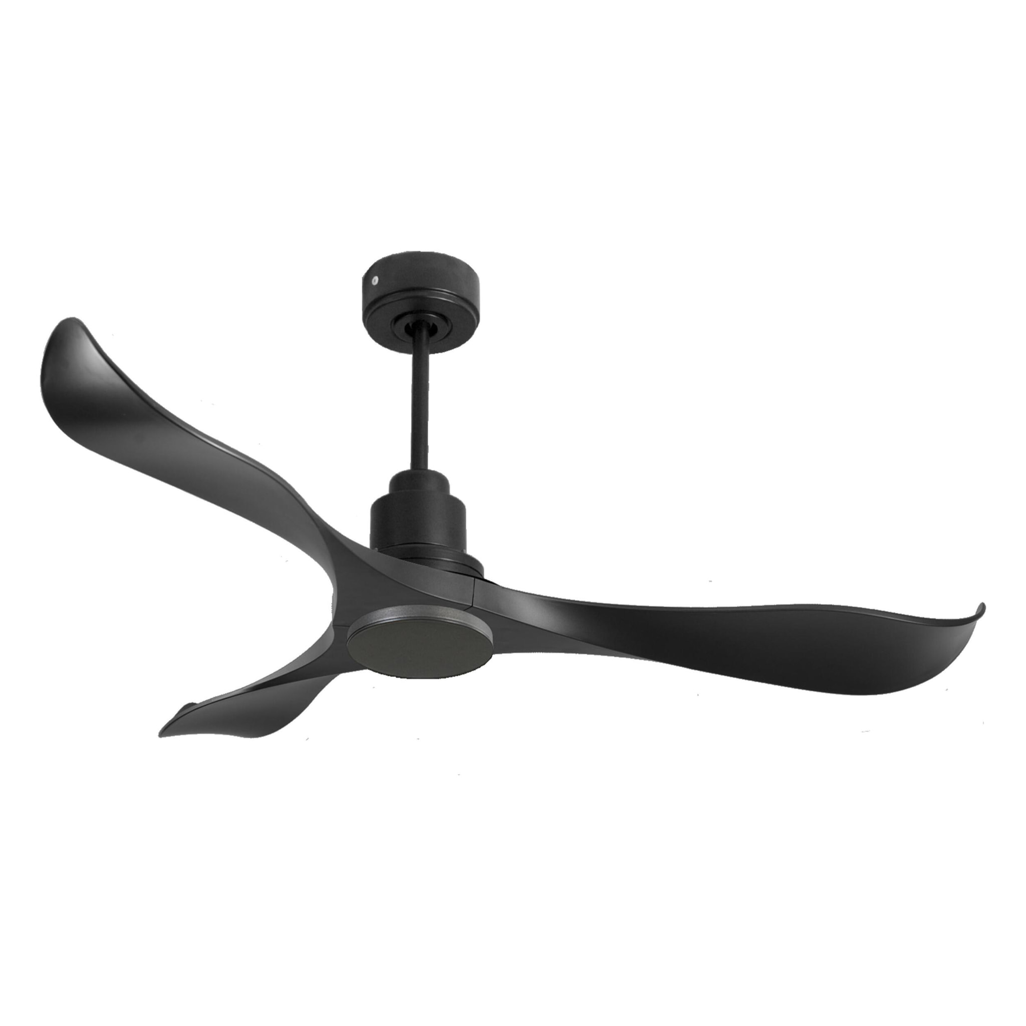 Ventilateur de plafond Réversible  Thermostat Wifi Moteur à courant continu Toits en pente Télécommande Adaptateur 2/3 Lames Hypersilence Mémoire Shopify Vendible (AUTOMATIQUE)