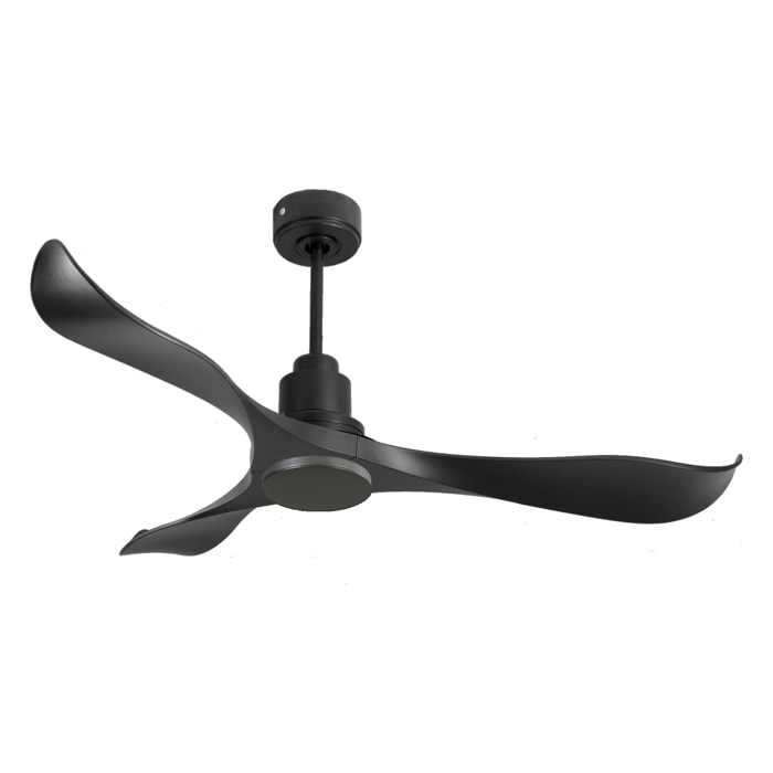 Ventilateur de plafond Réversible  Thermostat Wifi Moteur à courant continu Toits en pente Télécommande Adaptateur 2/3 Lames Hypersilence Mémoire Shopify Vendible (AUTOMATIQUE)