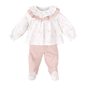 Conj.Polaina + Camiseta C/Volante Fantasia