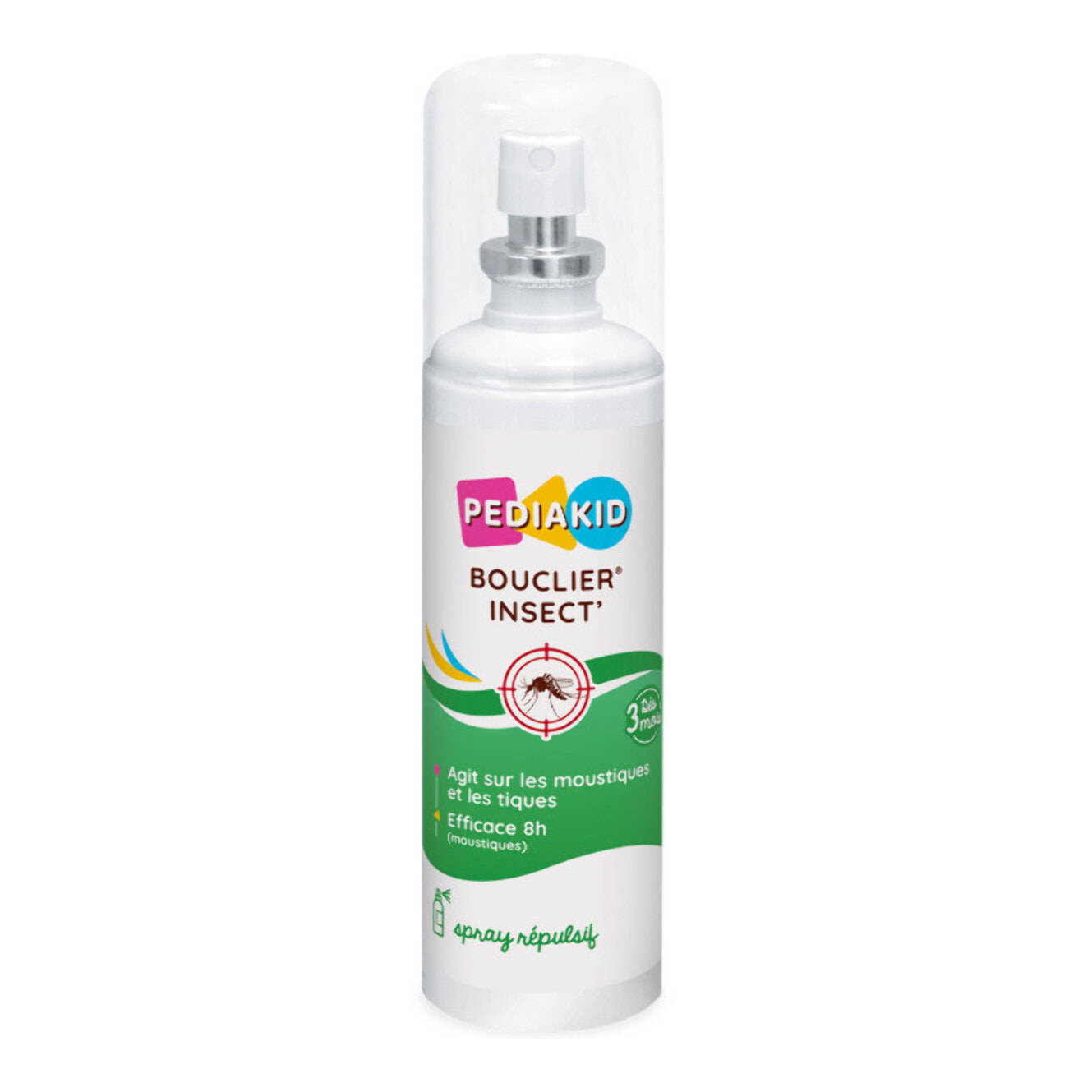PEDIAKID - Bouclier Insect'- Spray Répulsif Anti-Moustique - Aux Huiles Essentielles - Flacon 100ml