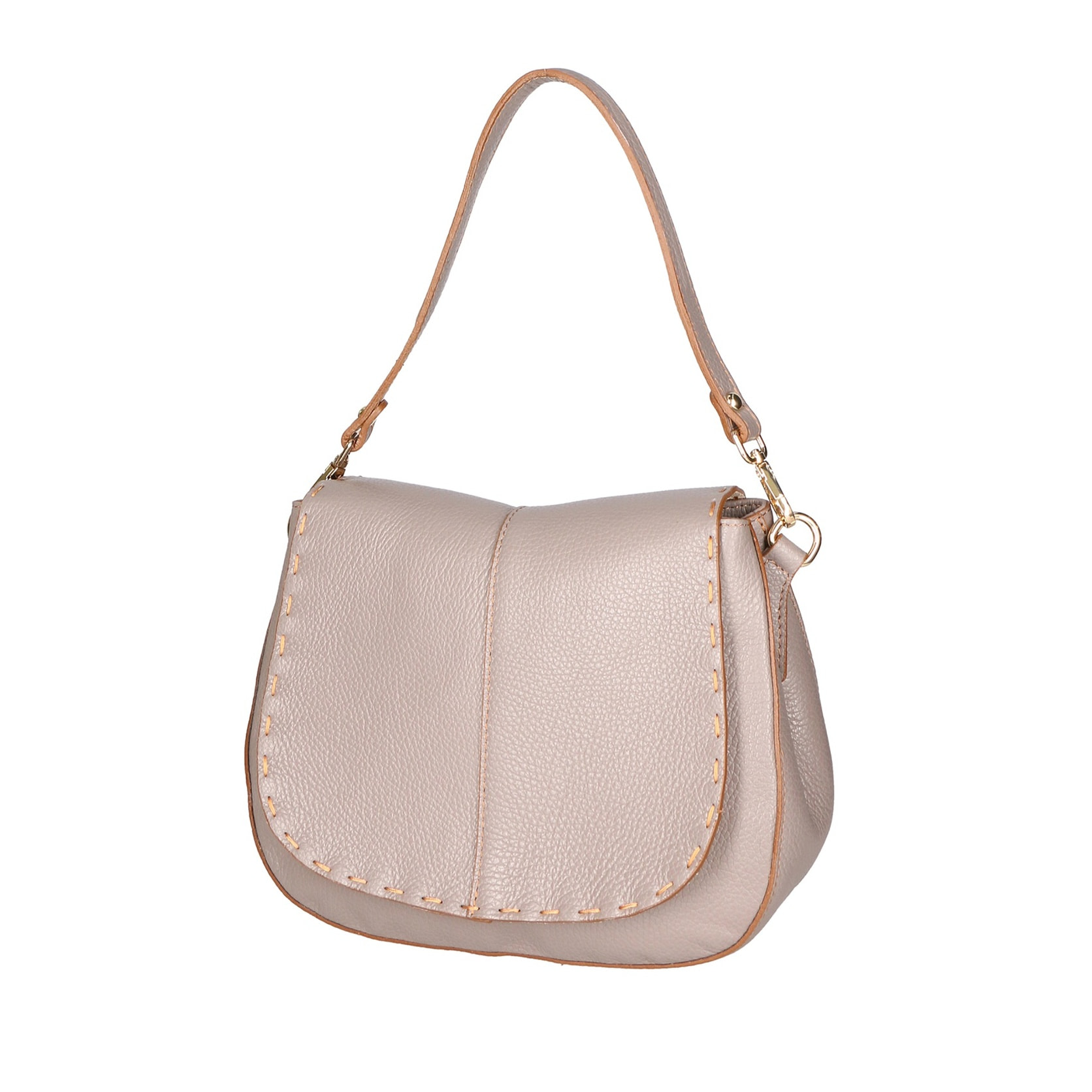 Borsa a spalla da donna Made in Italy - Modello Winona - Vera pelle - 26.0 x 20.0 x 13.0 cm