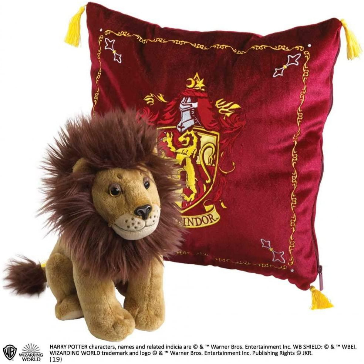 Harry Potter - Peluche E Cuscino Di Grifondoro Noble Collection