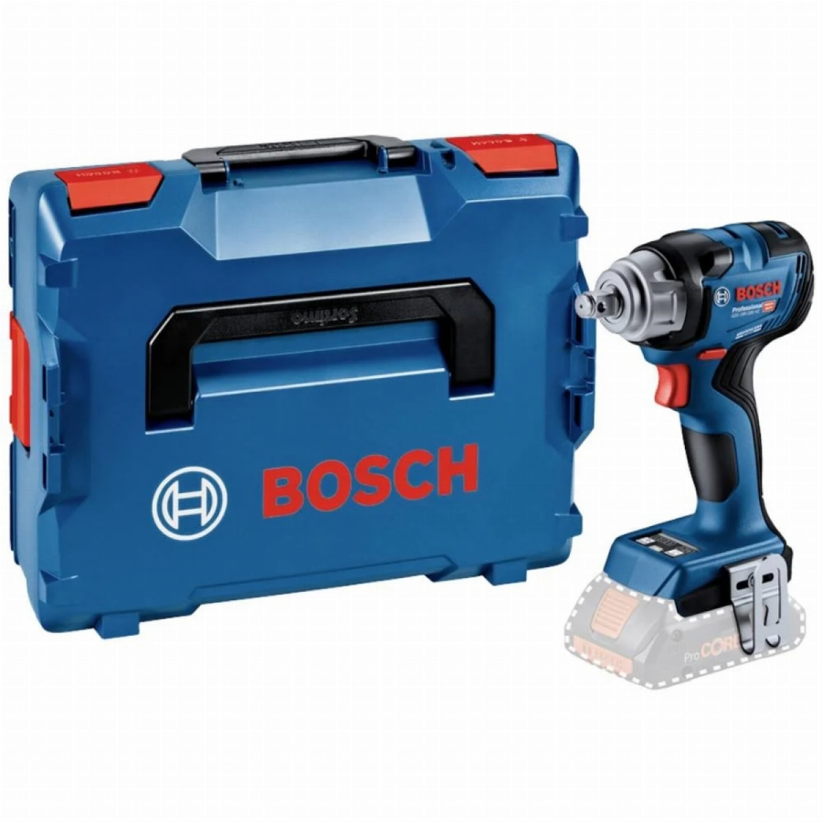 Boulonneuse à chocs GDS 18V-450 HC - BOSCH - Sans batterie, ni chargeur - Module bluetooth - L-Boxx - 06019K4001