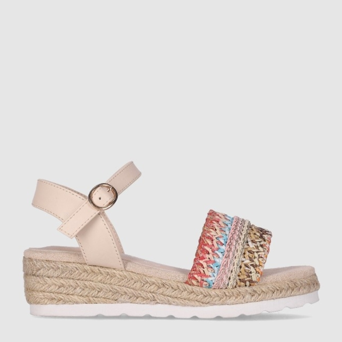 Sandalias de Piel Sintética - Multicolor - Tacón: 4 cm