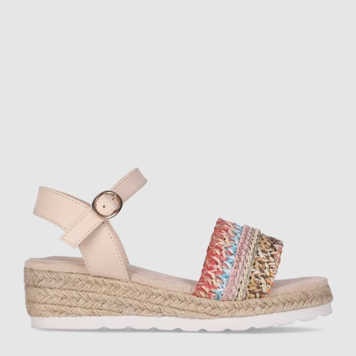 Sandalias de Piel Sintética - Multicolor - Tacón: 4 cm