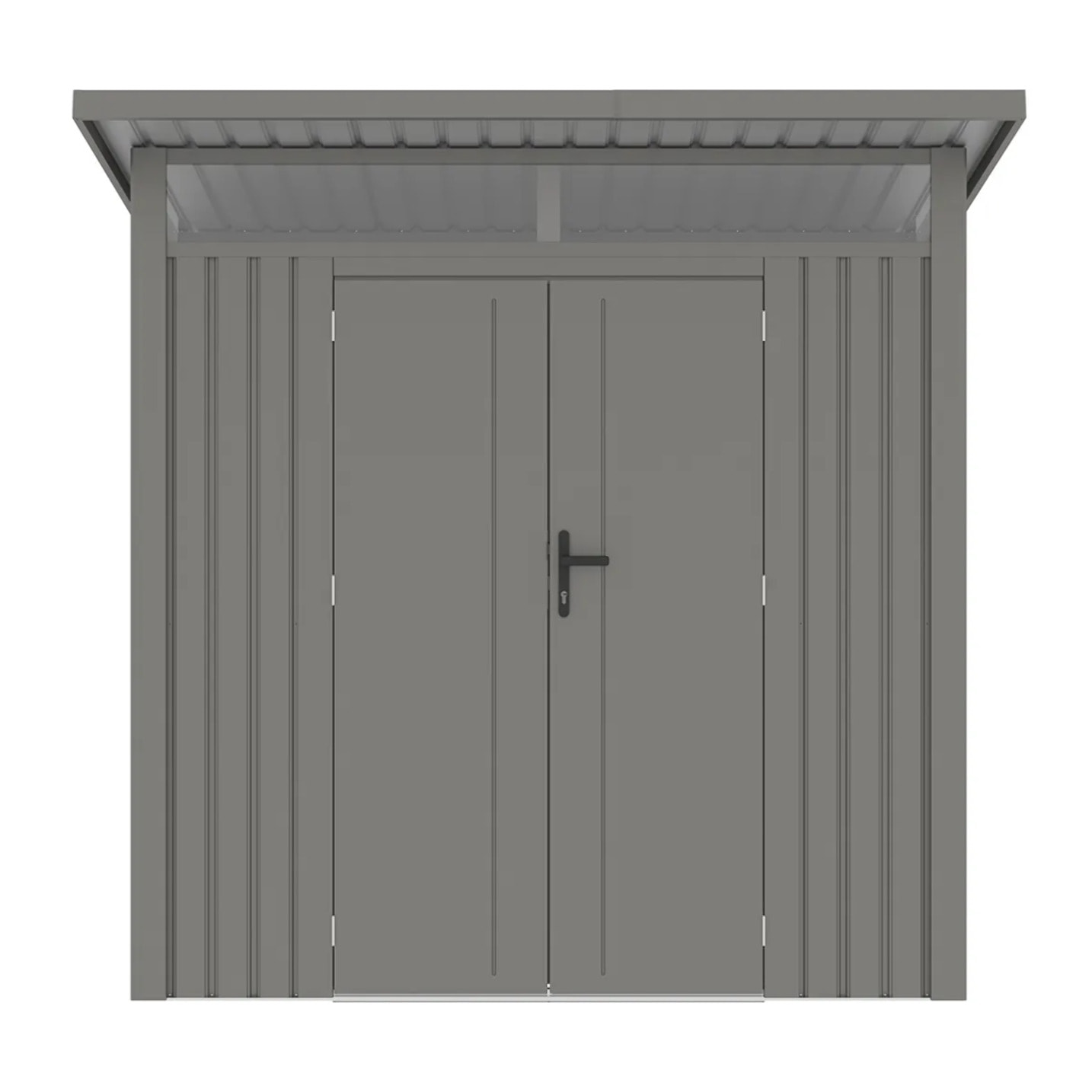 Abri de jardin métal Gris Alu 3m² + kit d'ancrage