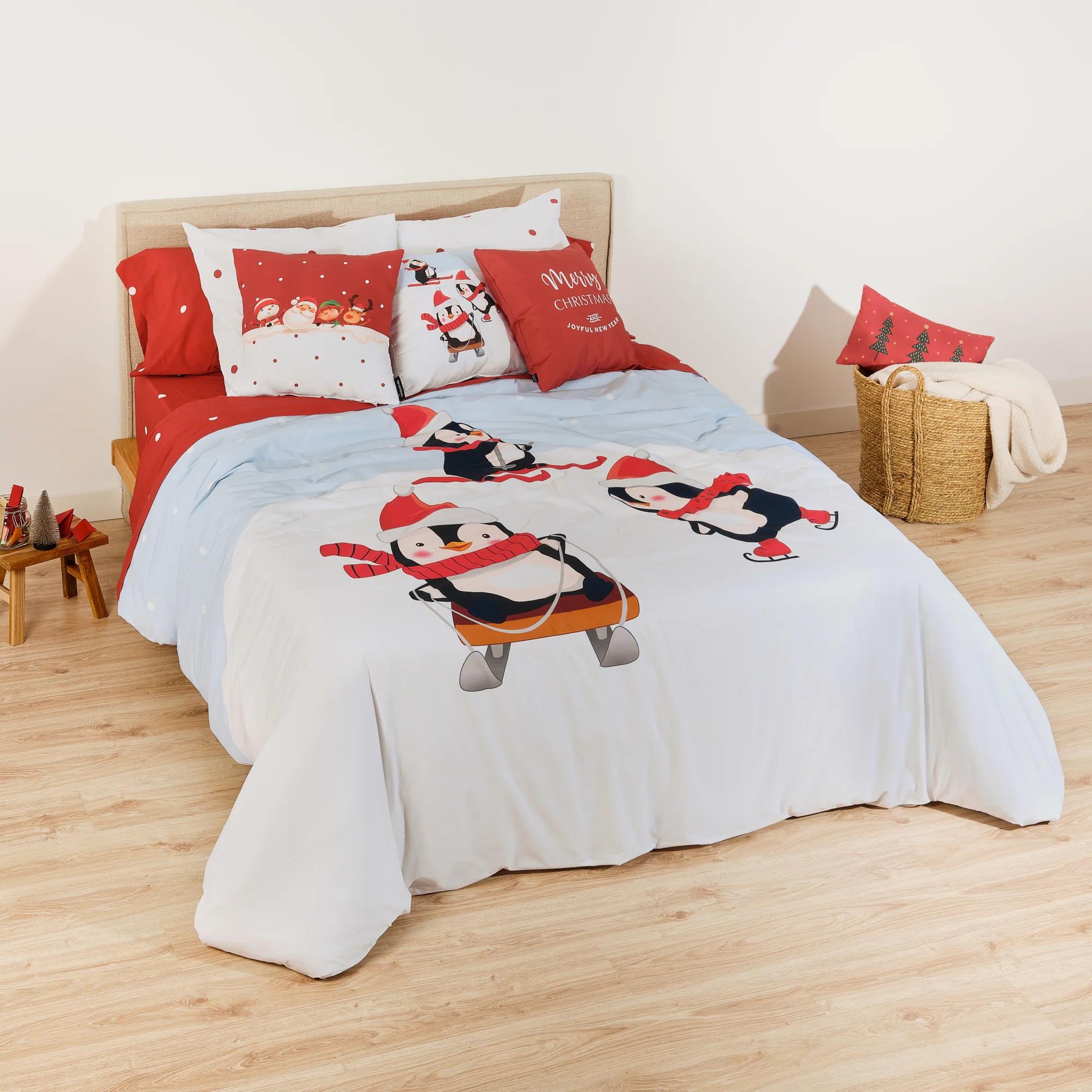 Housse de couette avec clics 100% coton Laponia 56