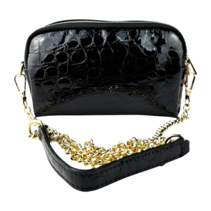 Pochette Cheval Firenze Saint Moritz Goffrata Negro