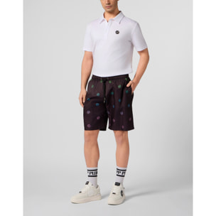 PHILIPP PLEIN Nylon Shorts Degrade Monogram