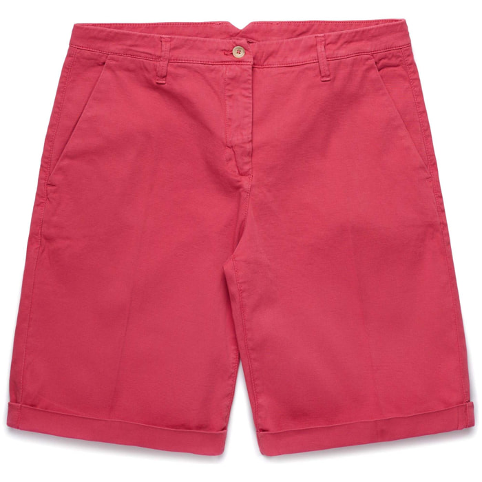 Kappa - Pantaloni Corti Donna Rosso - Chrissie
