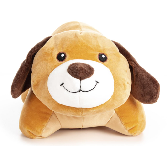 Perrito de peluche convertible en almohada de viaje para cuello, 2 en 1.