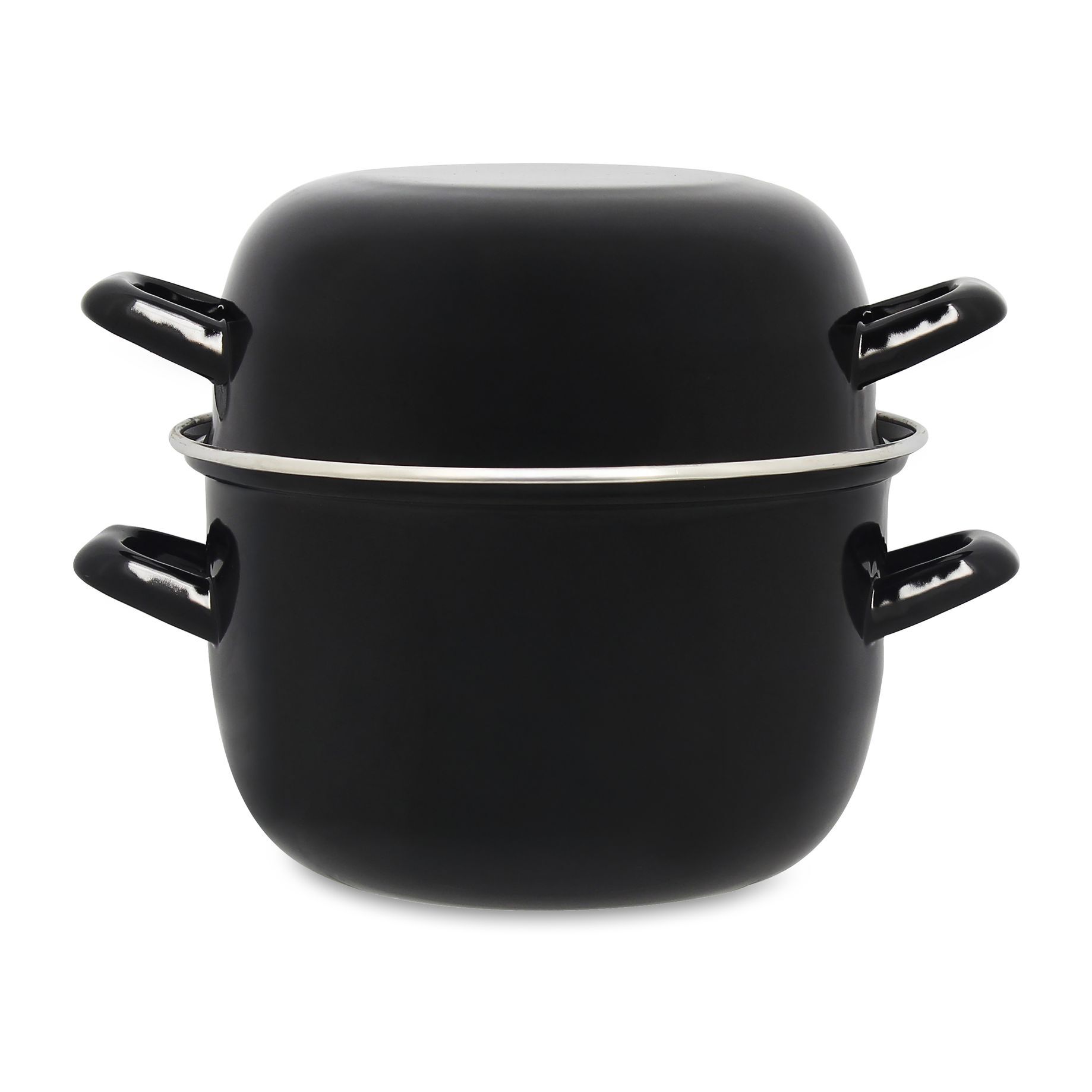 Marmite à moules noire 18cm