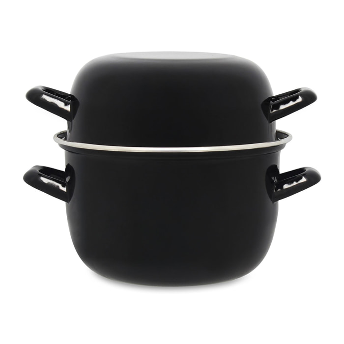 Marmite à moules noire 18cm