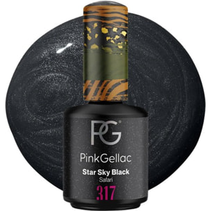 Vernis semi-permanent - 317 Star Sky Black - 15 ml