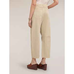 Motivi - Pantaloni balloon in drill di cotone - Beige