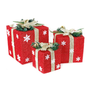 Set 3 Pacchi Regalo Luminosi Vienna