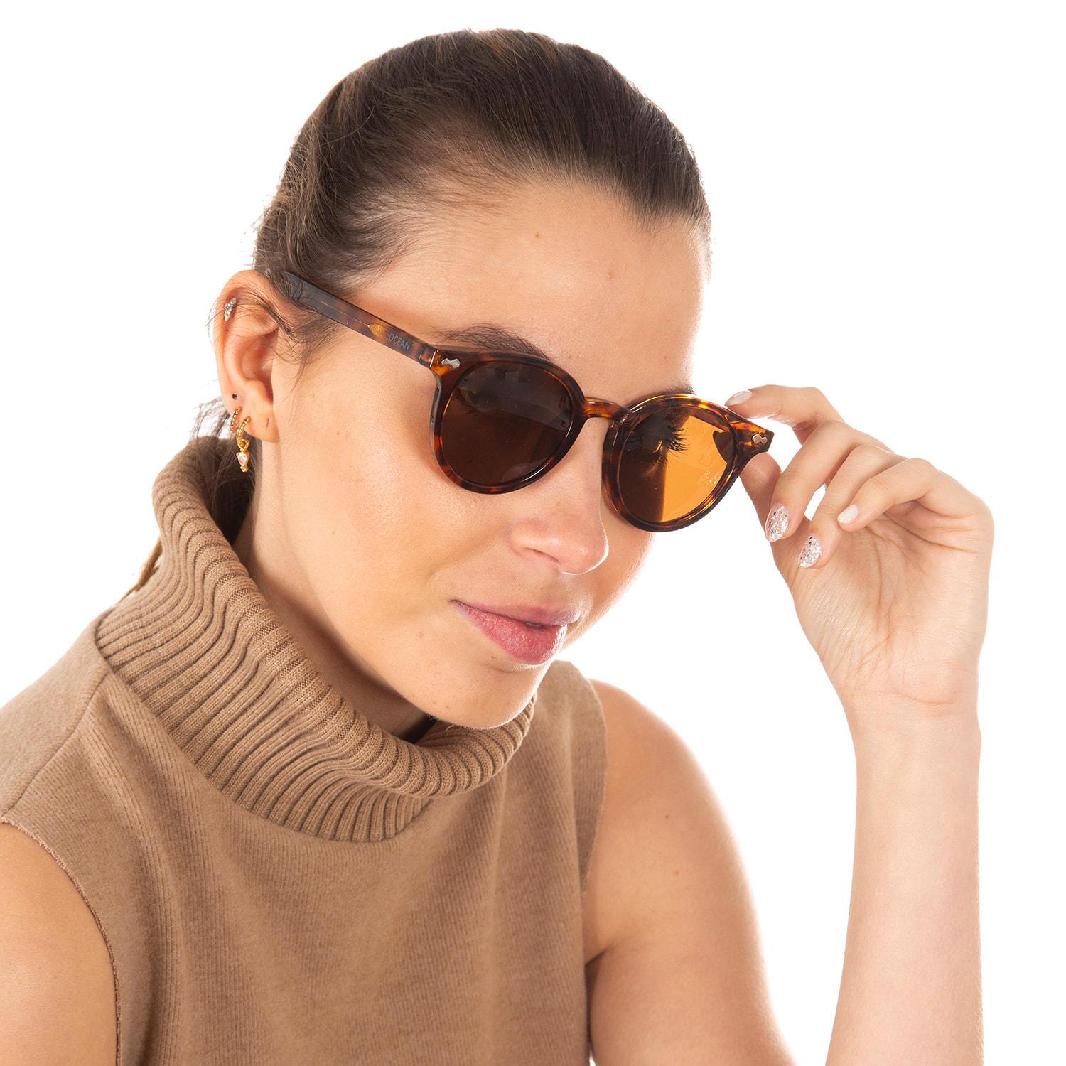 Gafas de sol OCEAN HONFLEUR - Marrón demi / Marrón polarizada