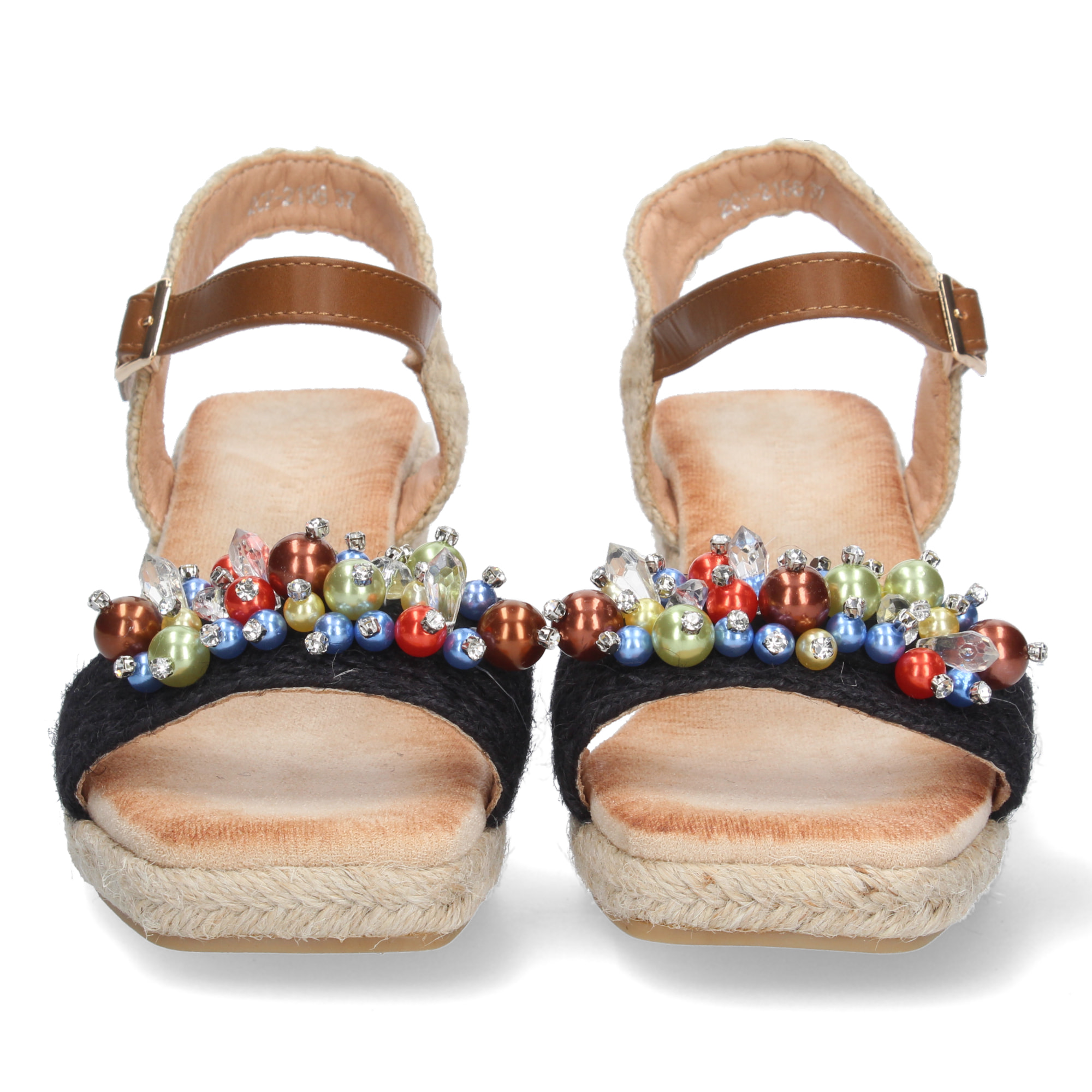 Sandalia de Cuña con Yute y Hebilla