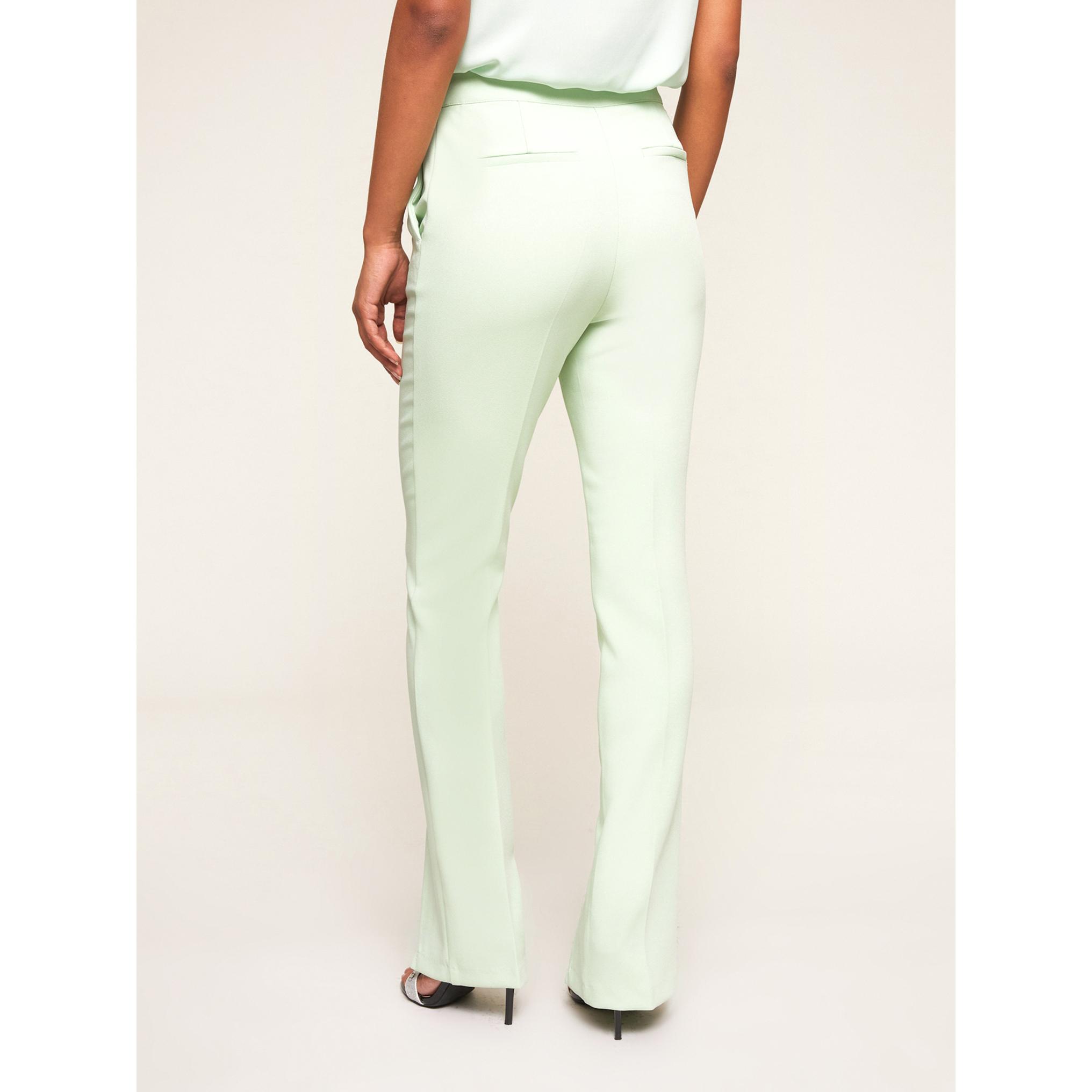 Motivi - Pantaloni regular con spacco - Verde acqua