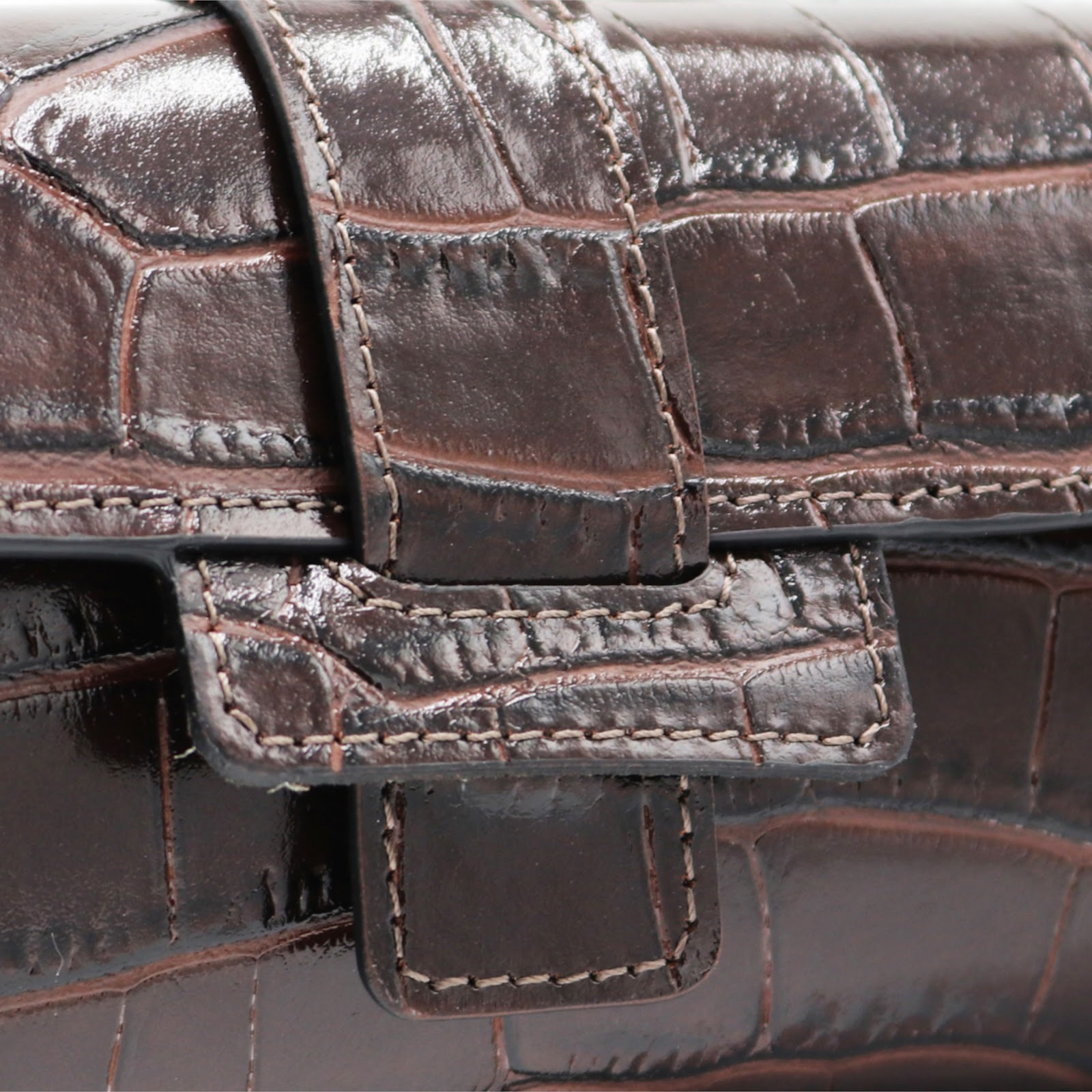 Cartera Cheval Firenze Dean Croc Marrón Oscuro