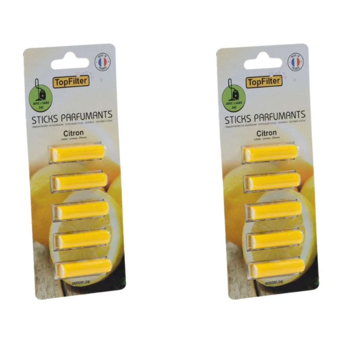 Ensemble de 10 parfums pour aspirateur en stick senteur citron TopFilter