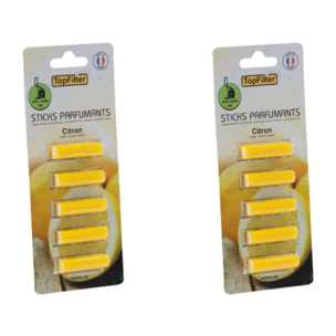 Ensemble de 10 parfums pour aspirateur en stick senteur citron TopFilter