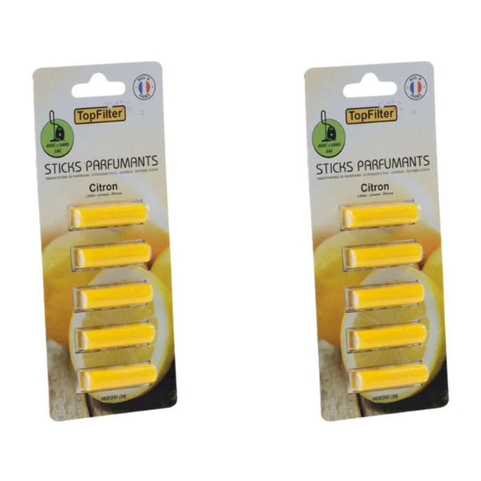 Ensemble de 10 parfums pour aspirateur en stick senteur citron TopFilter