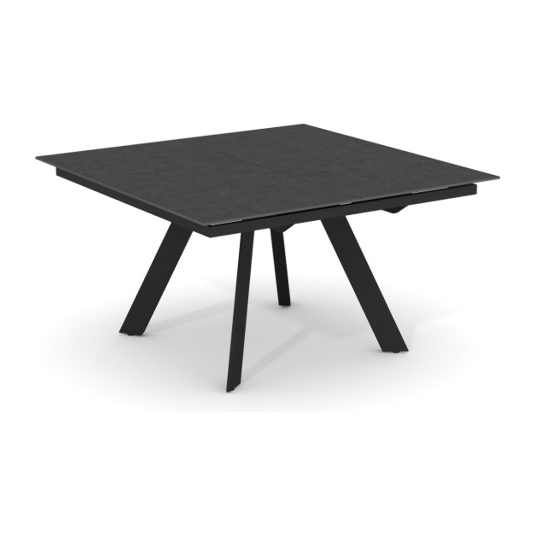 Table carrée en céramique extensible 190x140cm gris - PATRA
