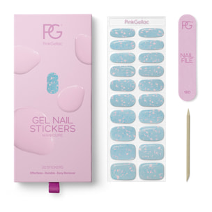 Stickers gel - 0009 Holographic Blue