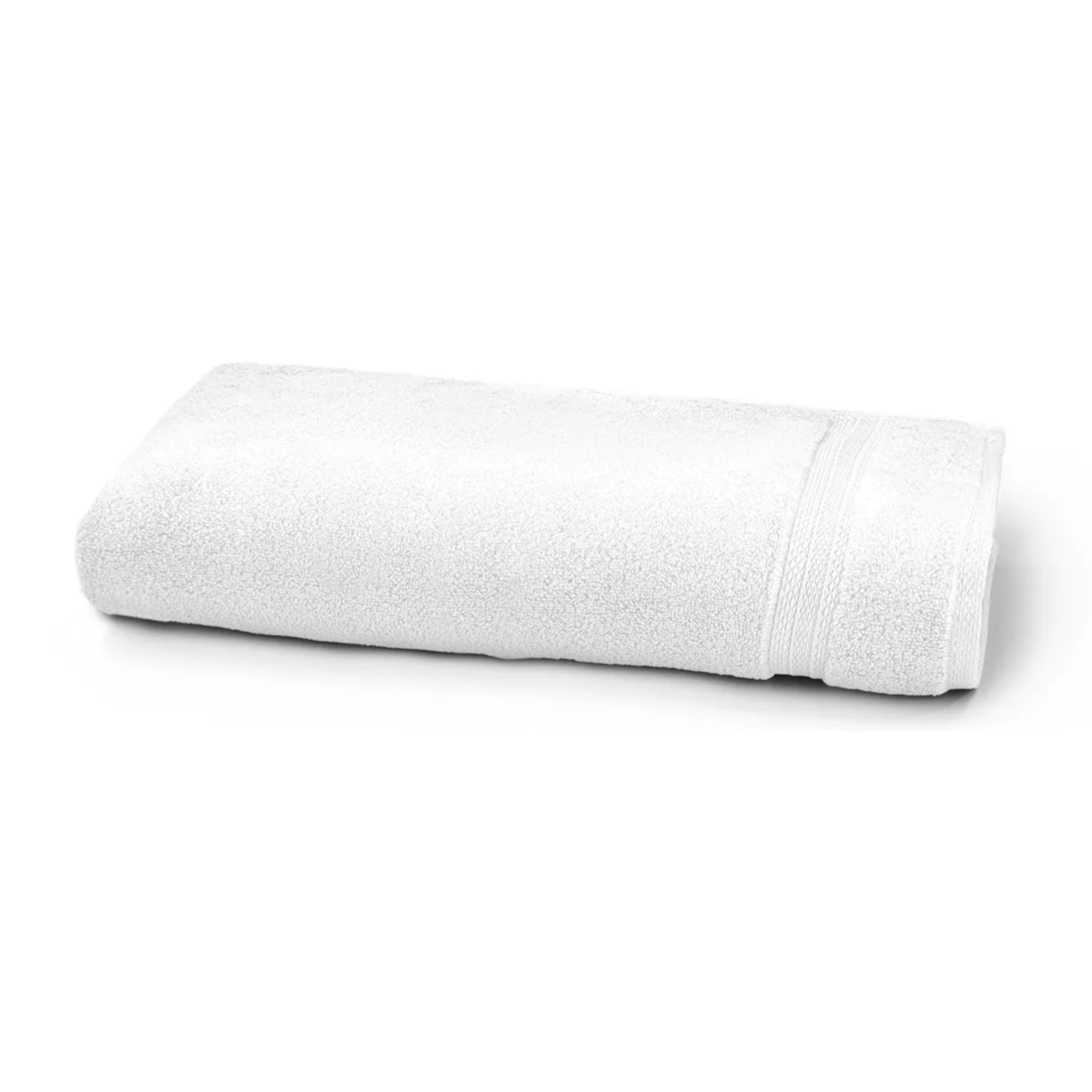 Drap de douche pur coton 550 g/m² uni blanc Elea blanc