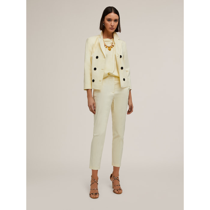 Motivi - Chaqueta de traje cruzada - Amarillo