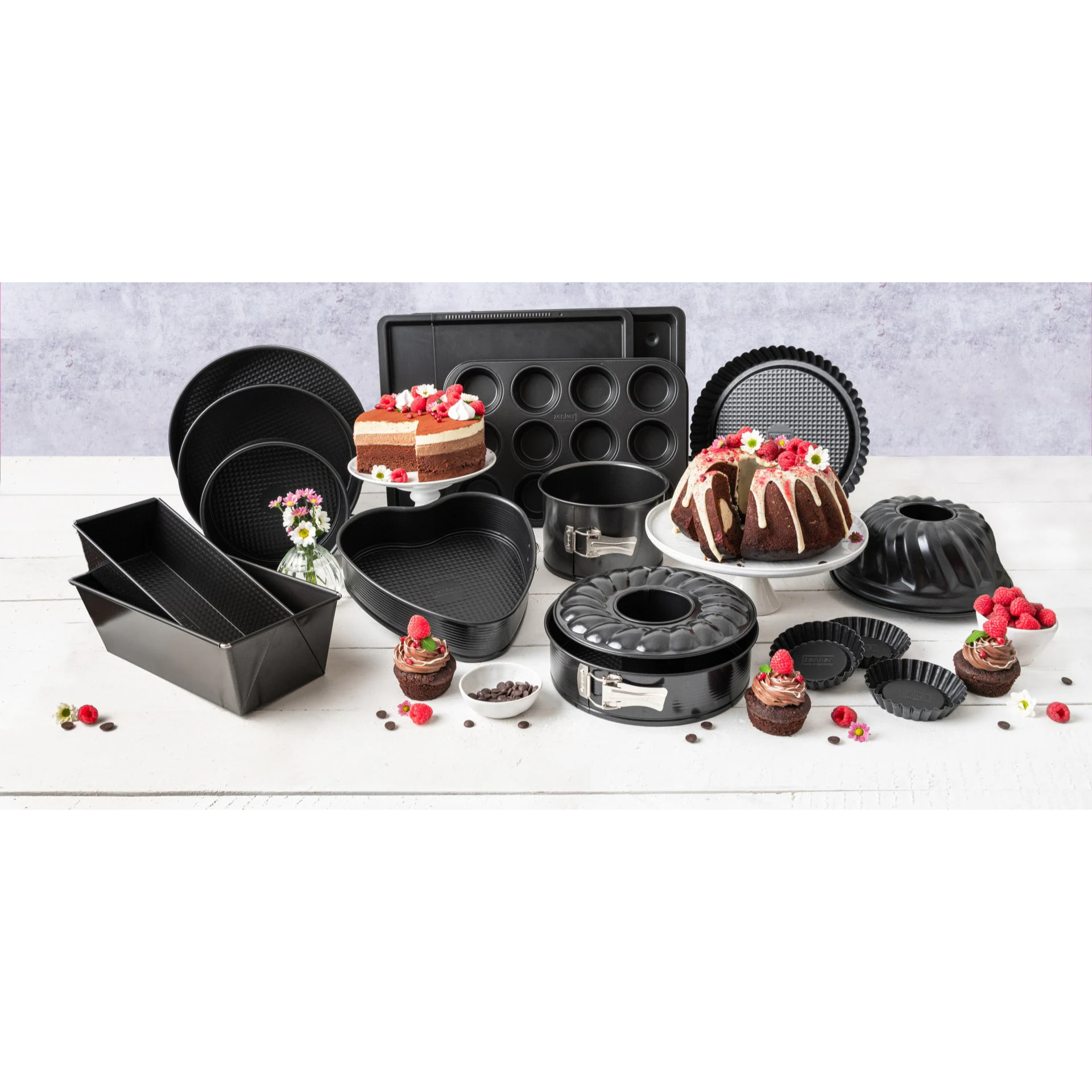 Moule à manqué et à savarin double fond Zenker PerfectBack+