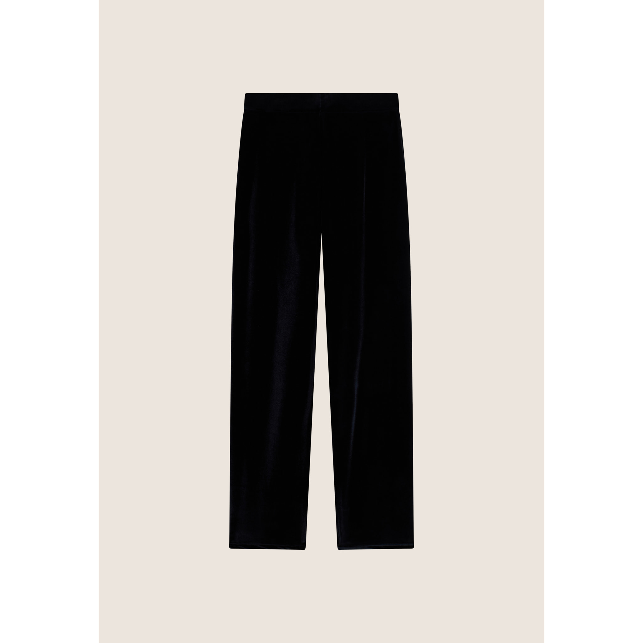 Pantaloni wide leg comfort da donna in tessuto lurex