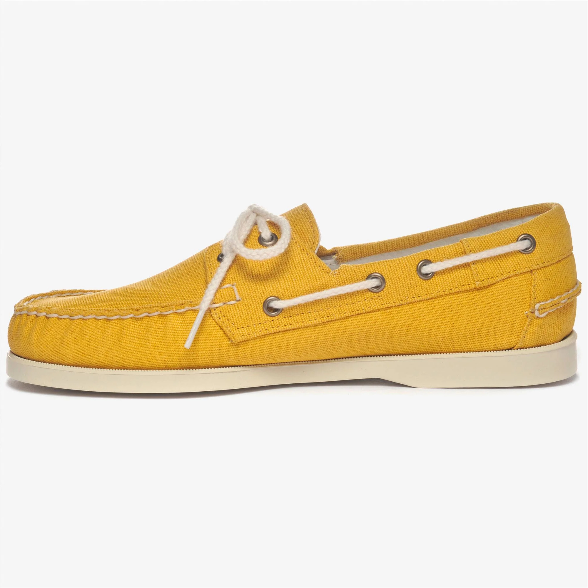 Sebago - Docksides Uomo Giallo - PORTLAND WASHED CANVAS