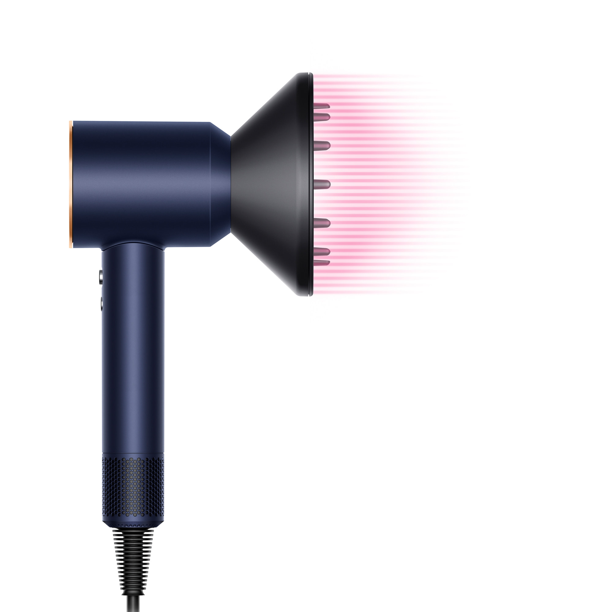 Phon Asciugacapelli Dyson Supersonic™- Capelli mossi e ricci (Blu di Prussia/Rame)