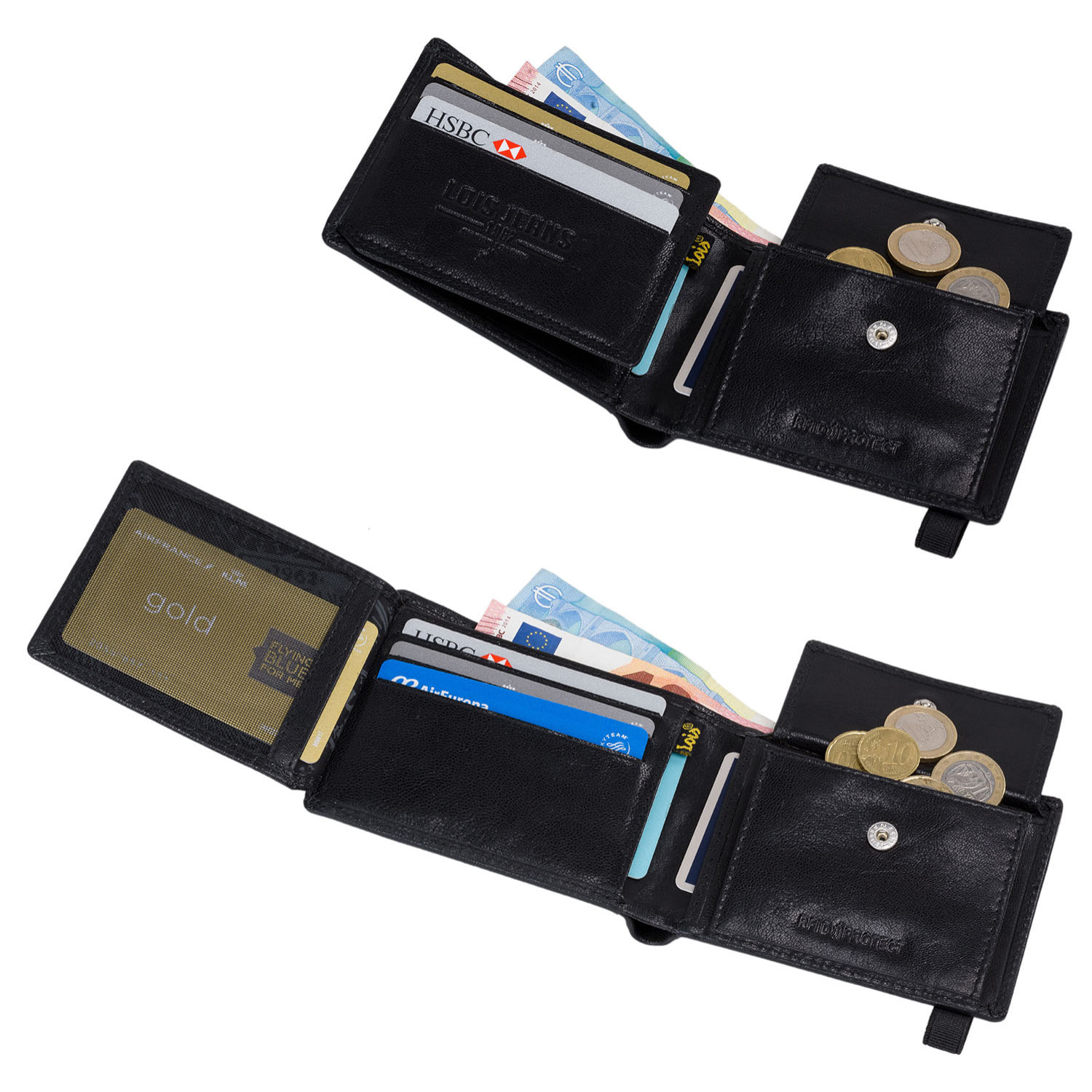 Cartera Hombre Piel Lois Eagle Negro