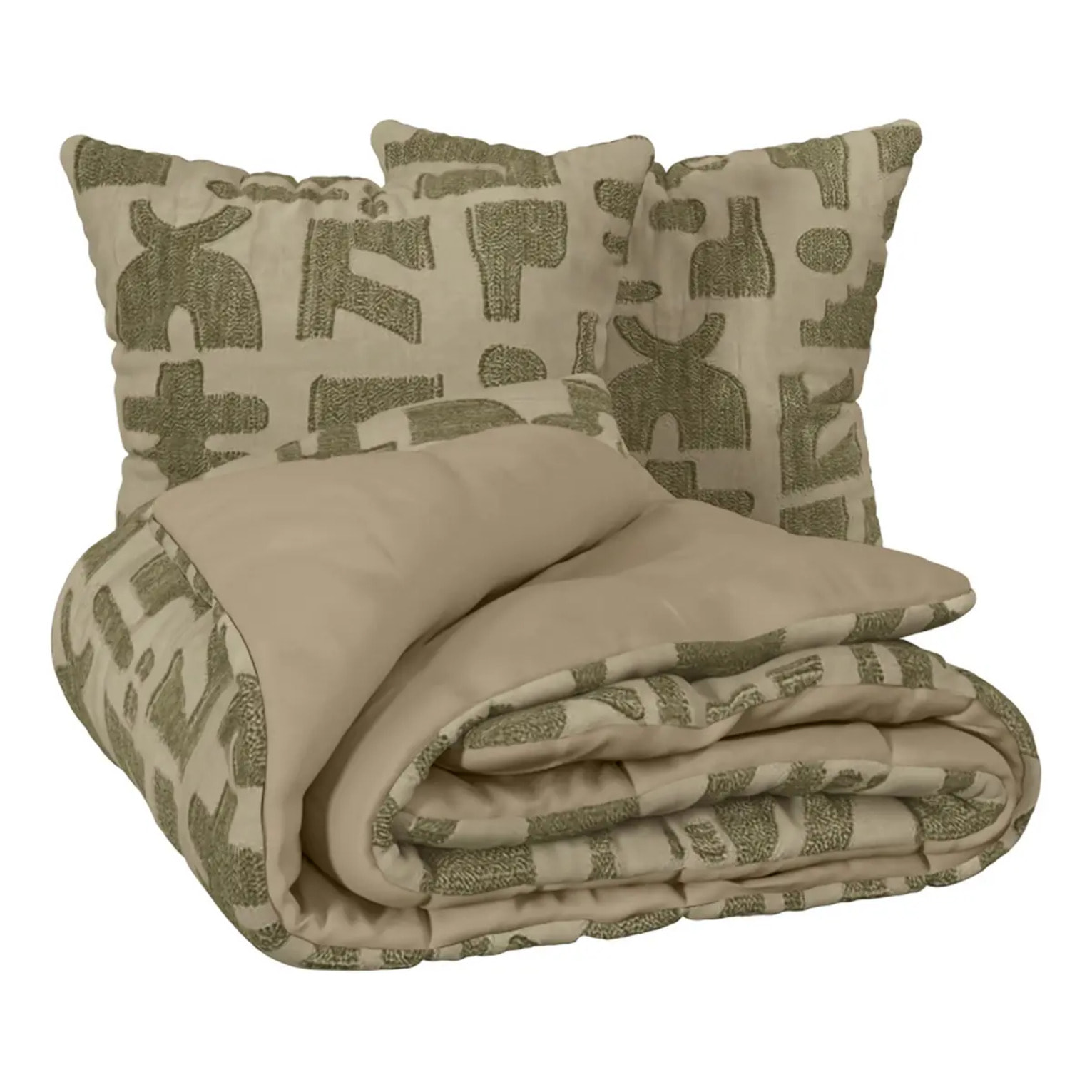 Parure de lit Nyero 220x240cm vert