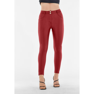 Pantaloni push up WR.UP® curvy con gamba superskinny similpelle