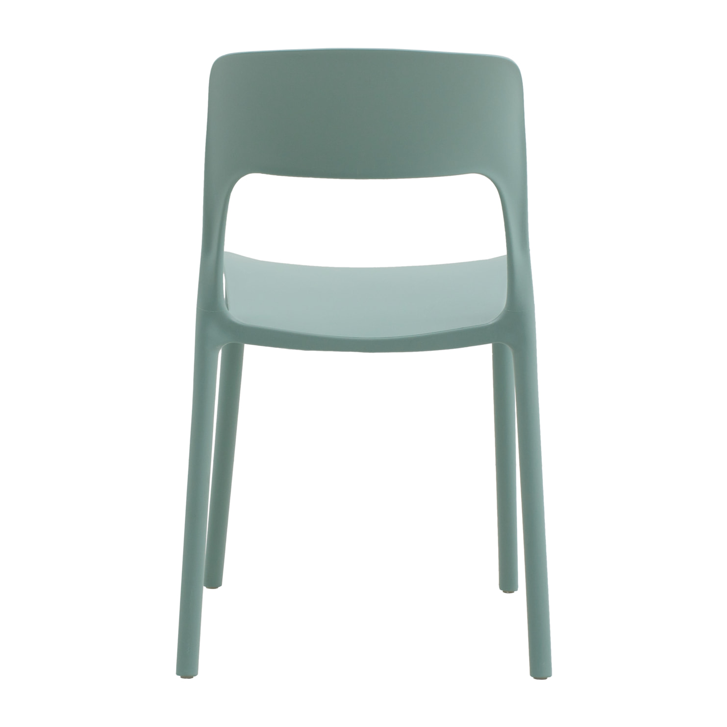 set 2 sedie impilabili in polipropilene verdi
