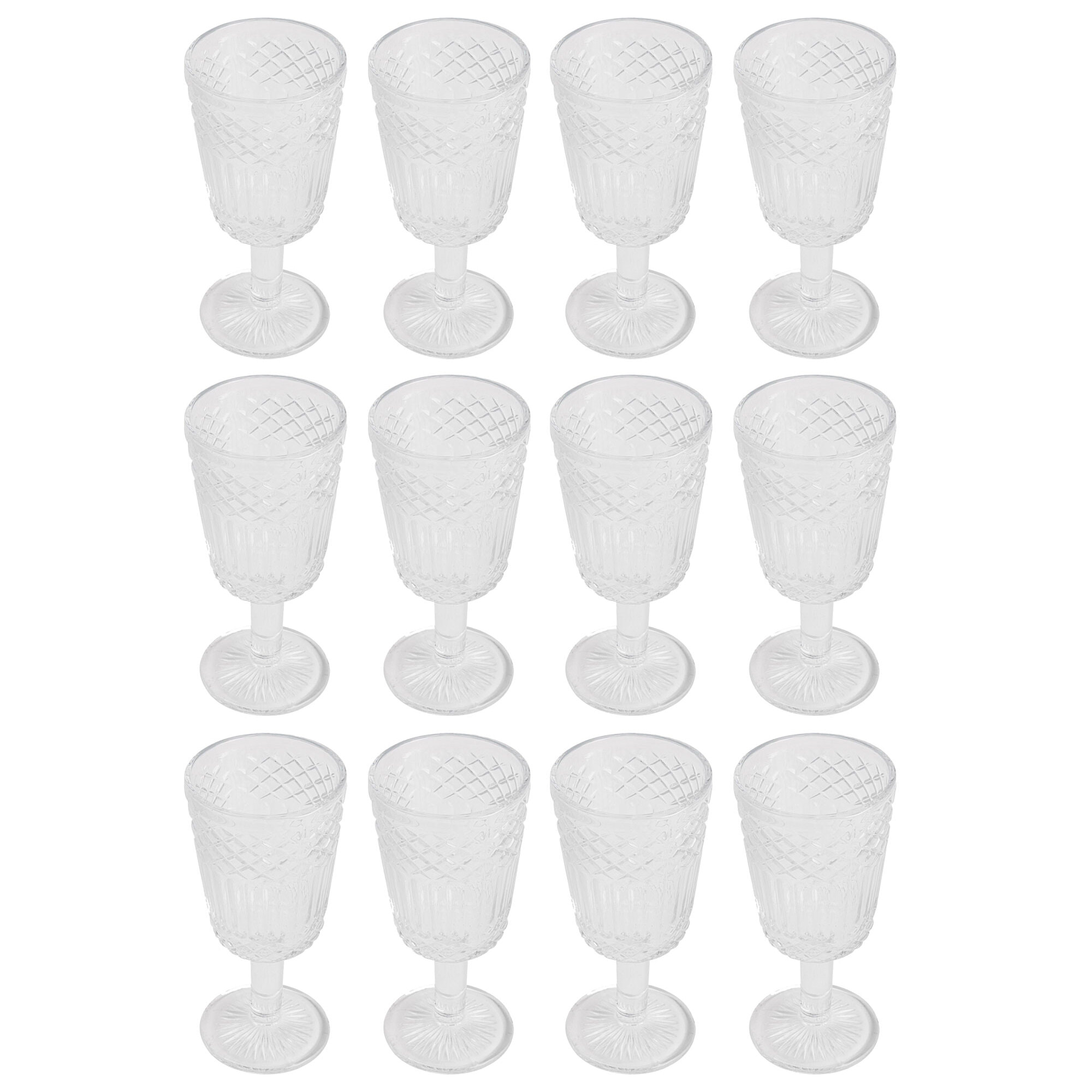 Juego de copas de cristal de 300ml Transparente San Ignacio