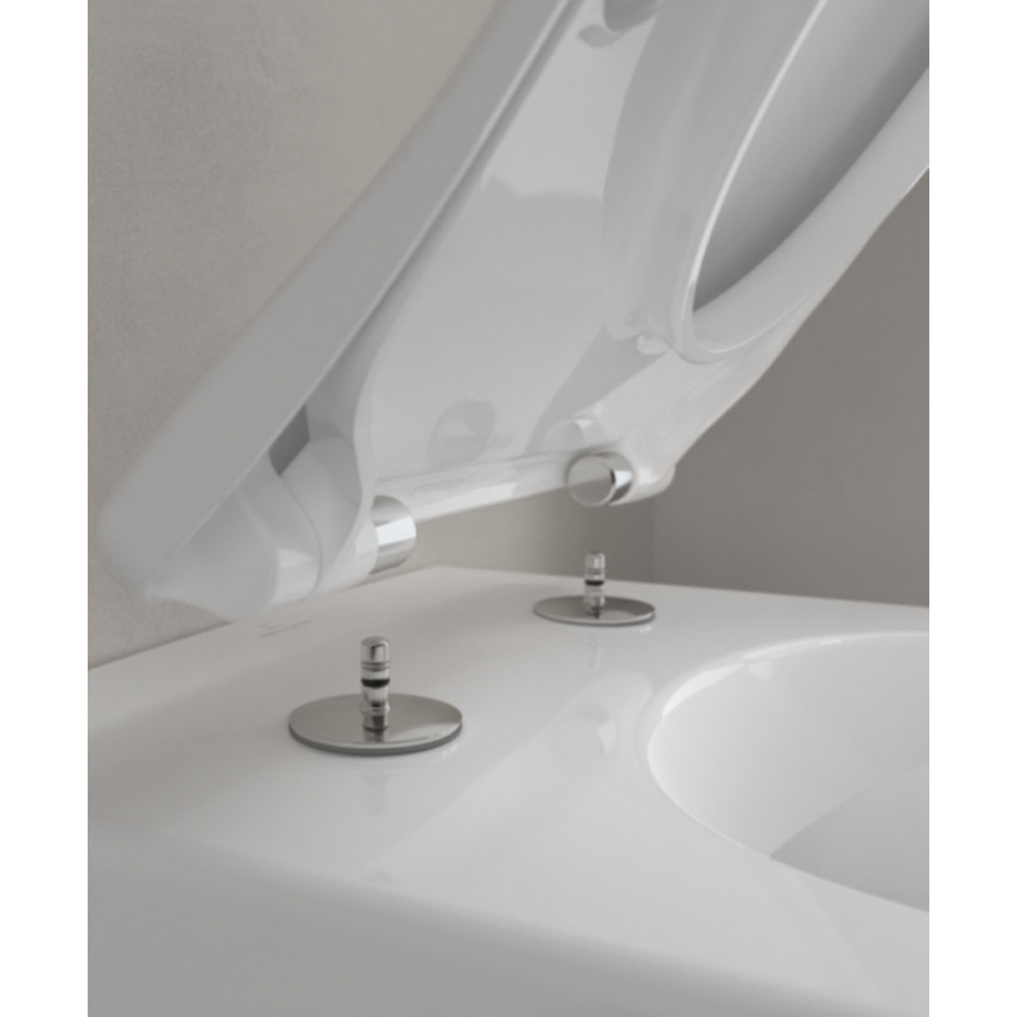 Cuvette WC suspendu sans bride Villeroy & Boch Subway 2.0 avec abattant frein de chute